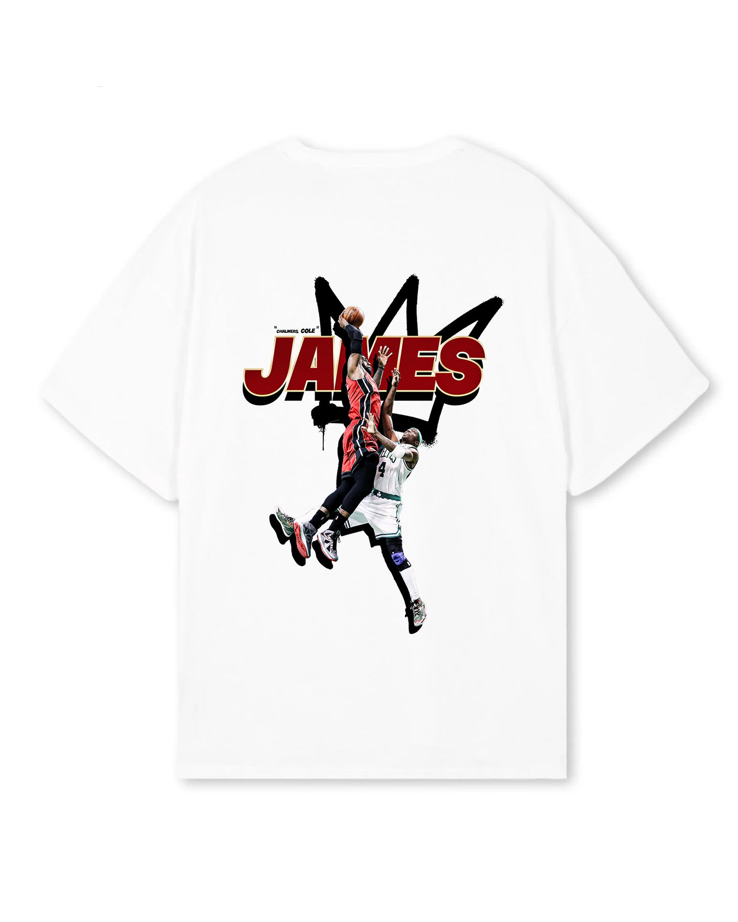White Oversized Tee - King James Heat